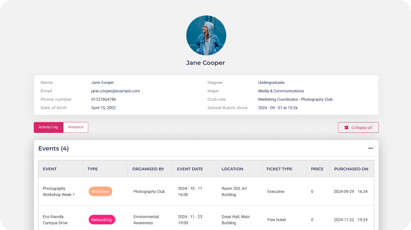 Student CRM & Engagement Tracker